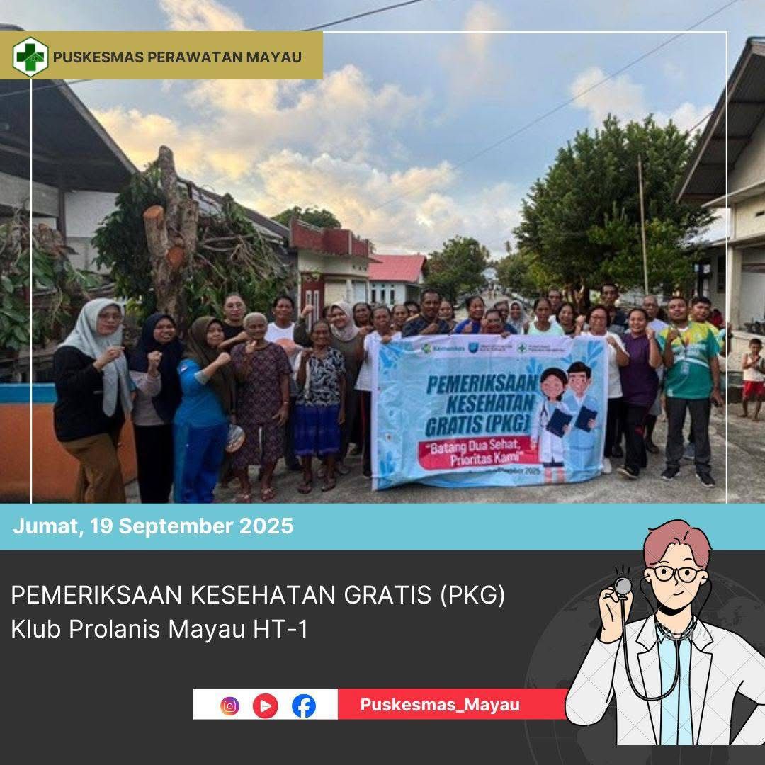 Pemeriksaan Kesehatan Gratis (PKG) Pada Klub Prolanis Mayau Sehat HT- 1